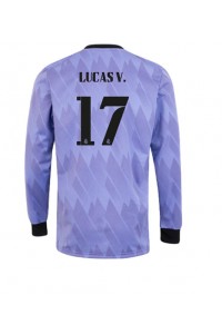 Fotbalové Dres Real Madrid Lucas Vazquez #17 Venkovní Oblečení 2022-23 Dlouhý Rukáv